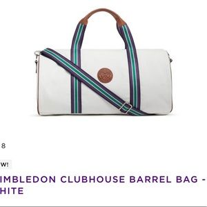 Wimbledon clubhouse barrel bag. Original. 2022  What a great Christmas 🎁